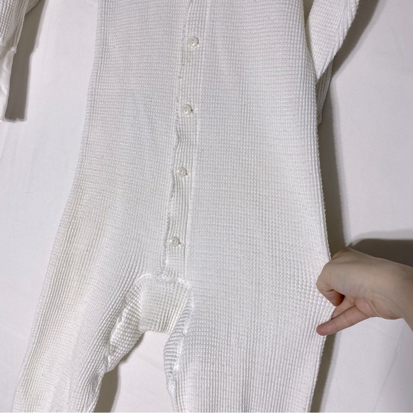 Vintage Windsor Wear White Waffle Knit Cotton Long Johns Thermal Underwear S - Picture 10 of 16